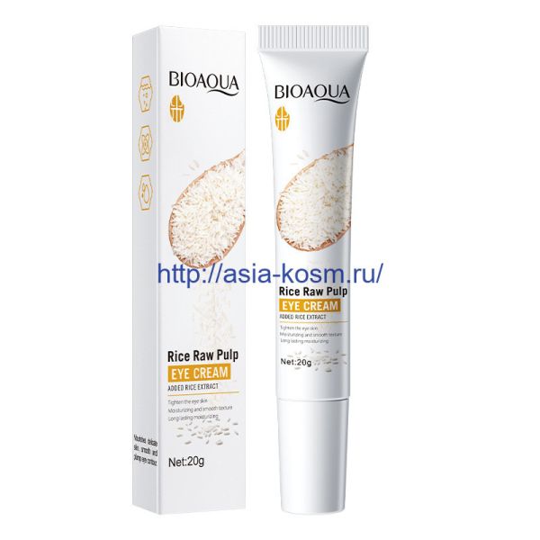 Bioaqua eye cream with rice extract and hyaluronic acid-rejuvenation(83895)