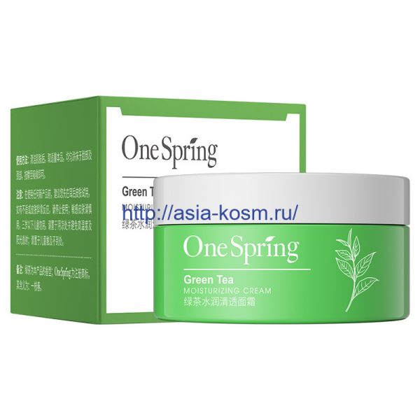 Moisturizing, cleansing cream One spring with green tea extract(79331)