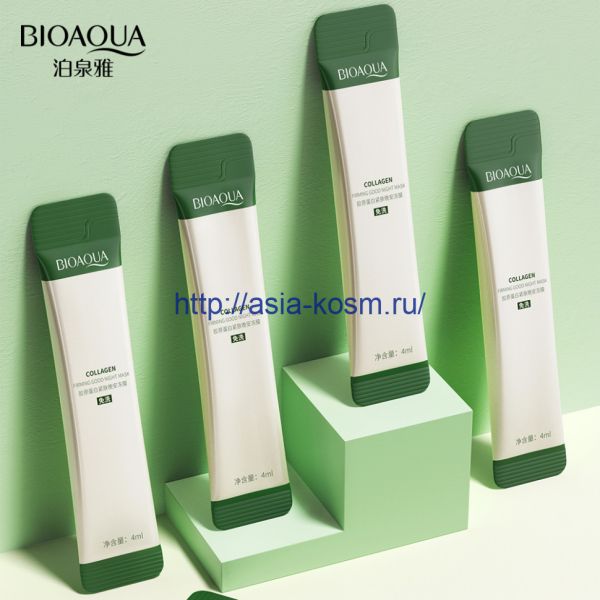 Night leave-on collagen mask Bioaqua with Asian centella - 1 pc.