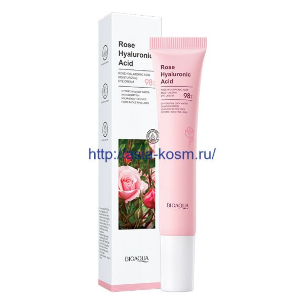 Eye cream Bioaqua with English rose extract and hyaluronic acid (60483)