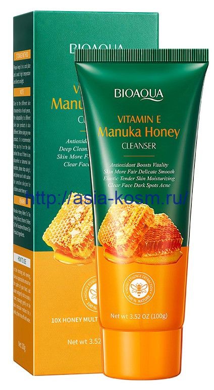 Anti-inflammatory, cooling foam Bioaqua with vitamin E, menthol and Manuka honey(53522)