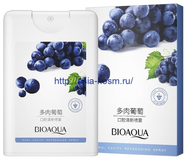 Refreshing oral spray Bioaqua with grape extract(93387)