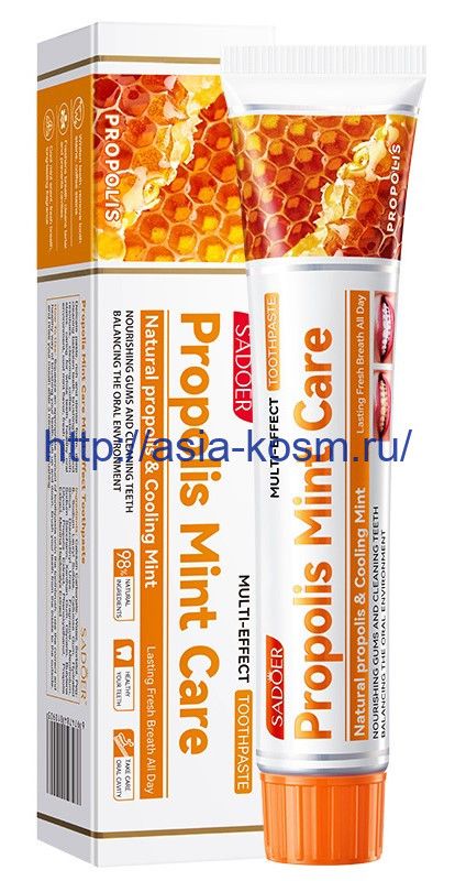 Refreshing toothpaste Sadoer with propolis and mint(10903)