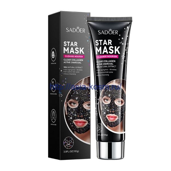 Sadoer Star Cleansing Collagen Peel-off Mask with Charcoal(81257)